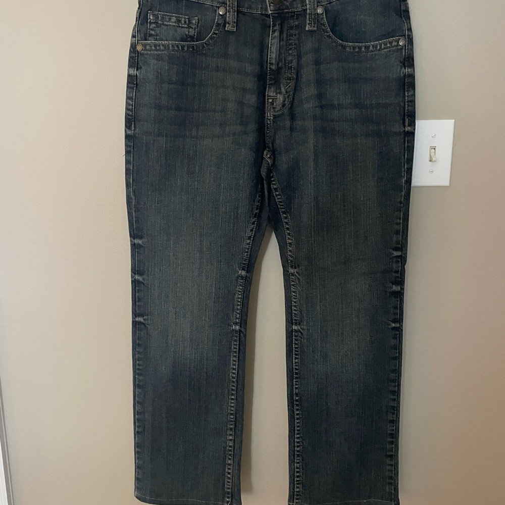 Dark Wash Straight Leg Men's Jeans